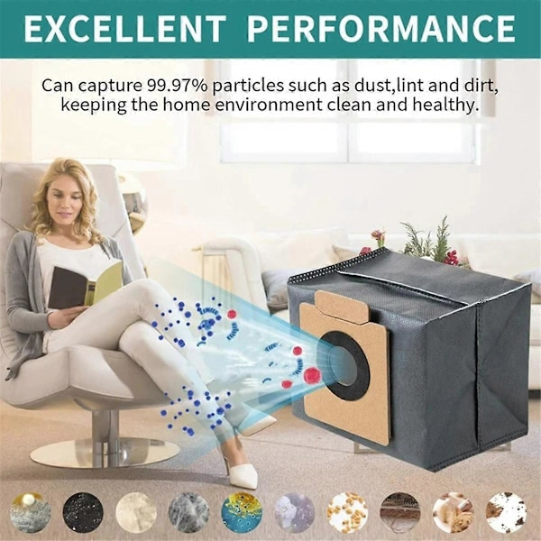 Dammsugarpåse Tillbehör Ersättningsdelar för For Clean X8 Pro / X10 Pro Omni Robotdammsugare
