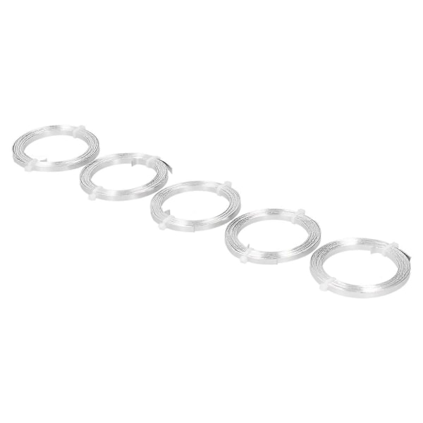 5 stk. Aluminiumstråd Perle Smykkefremstilling Trådspole Øreringe Armbånd Håndlavede Fund