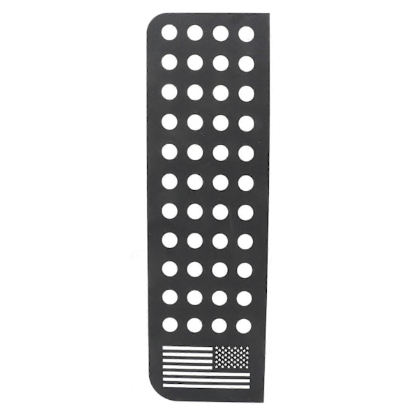 2 stk. Dekaler for bakdørvindu, aluminiumslegering, glasspanel, dekorlist, flaggstripe, erstatning for Jeep Wrangler JK Unlimited 2007–2017