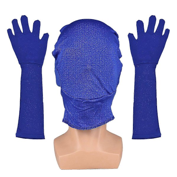 Gröna Chroma Key Maskhandskar Chromakey Huva Handskar Osynliga Effekter Bakgrund Chroma Keying Grön G Blue