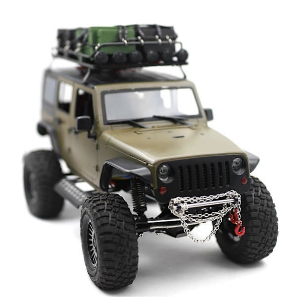 RC-auton päivitys Säädettävä etu- ja takapuskurisarja 1/10 SCX10 TRX4 LCG RC-auton päivitysosille Punainen