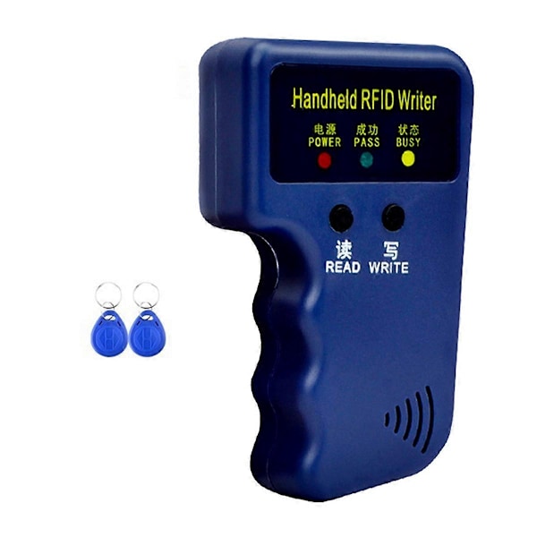 125Khz RFID Kortläsare + 2 Nyckelbrickor Kit Kopierare Skrivare Duplicator Programmerare ID Kortkopia EM4305 T5577 Varje Skrivbar Tag