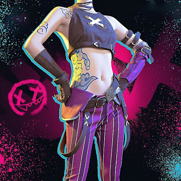 Snabb Frakt Anime Cosplay Kostym League Of Legends Jinx Spel Lol Arcane Berserk Loli A S