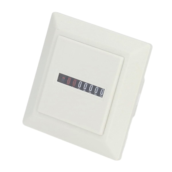 BERM Timräknare Mekanisk Mätare Professionell Elektronisk Industriell Timer 72x72mm Vit 220VAC