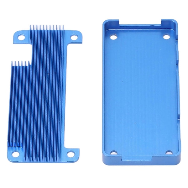 Mikrodatamaskin Kabinett CNC Aluminium Skall Passiv Kjøling Case for Raspberry Pi Zero 2W Blå