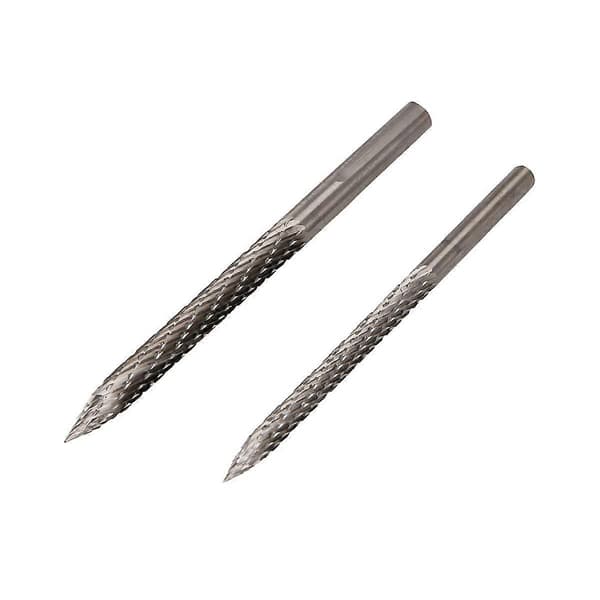 2 stk. Dekkbit 4,5/6 mm Dekkreparasjonskarbidbor Bor Dekklapper Pluggkuttere Wirekutter Rømmerbor