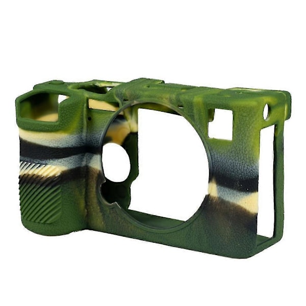 A7C2 Gummi Silikonfodral Kroppsskydd för Sony A7C II A7CII A7C Mark js Camouflage