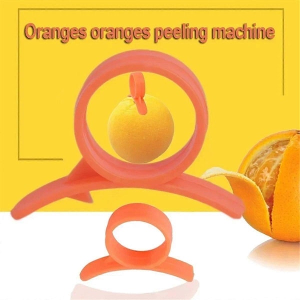 10-delars Praktisk Orange Grapefruktsskalare Fruktskalare Skivskärare Citron Fruktskivare Ring Köksprylar