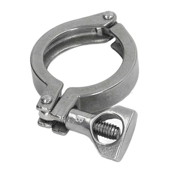 Tri-Clamp 304 Rustfrit Stål 1 Ben Armaturfitting med Vingemøtrik til Slange Rørledning 19