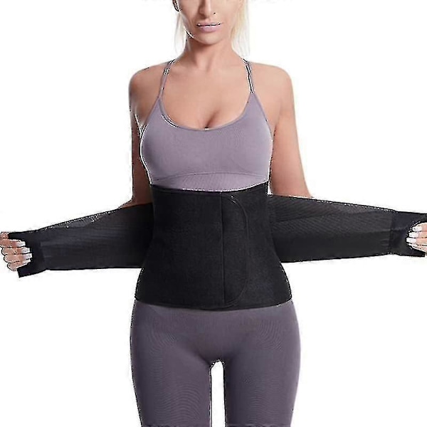 Postpartum Mavebælte - Kejsersnit Mavebinder Wrap Abdominal Binder Til Genoptræning Efter Operation - Girdle Til Maveplastik Black XL 01