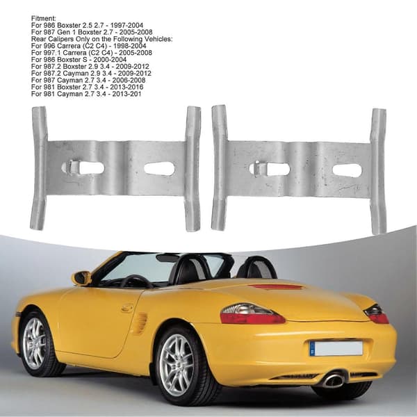 Kaliber Bremseklods Hardware Kit 99635295901 Robust Slidstærk Bremseklods Fjederclips Kit Til 986 Boxster