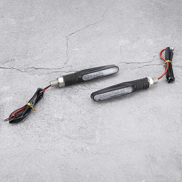 1 Par 12LED Universal Motorcykel Flydende Vand Blinklys Indikator