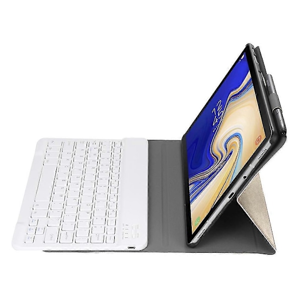 A510 Bluetooth Tangentbord PU Fodral För Galaxy Tab A 10.1 (2019) T510 Guld Gold