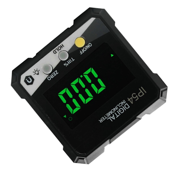 Digitaalinen inklinometri 4x90 mittaus IP54 LCD-näyttö magneettinen digitaalinen kulmamittari keltainen DLW30D