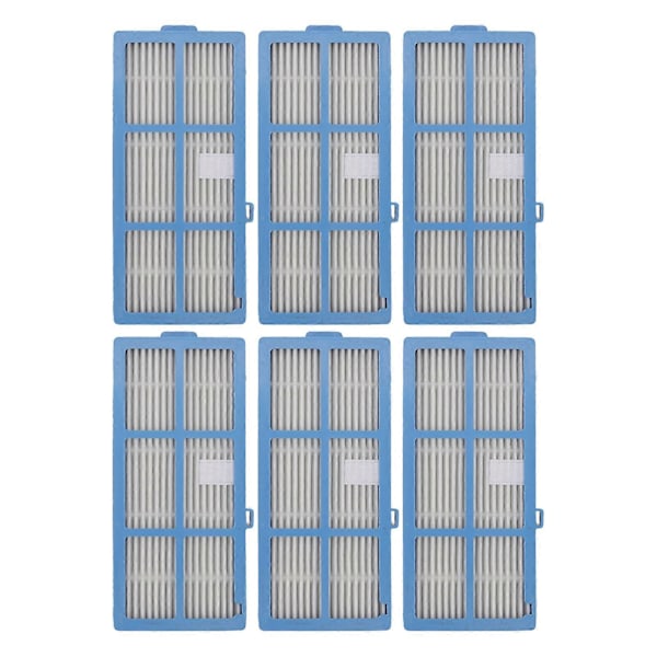 6-pack Dammsugarfilterset Högeffektivt Partikelluft Dammsugarfilterset för Bagotte BG600 Tillbehör