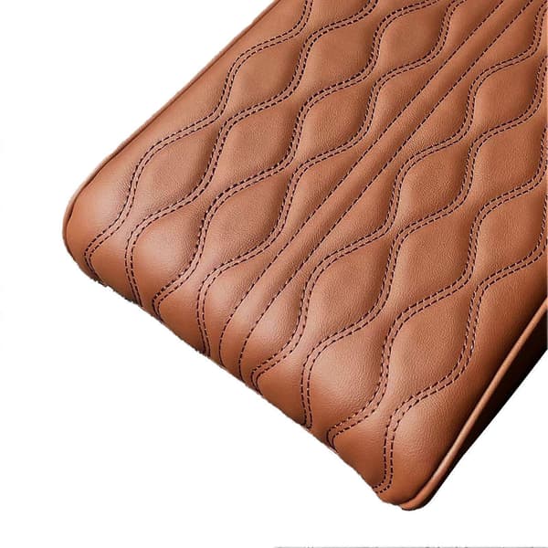Armstöd Sitslåda Skydd Bekväm Touch PU Läder Bil Centerkonsol Armstöd Pad Universal för Fordon Brun