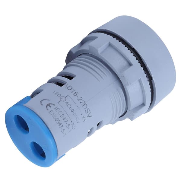 AD16?22DSV Spændingssignalindikator Lyspanel Digitalt Voltmeter Indikator 60~500V AC Blå