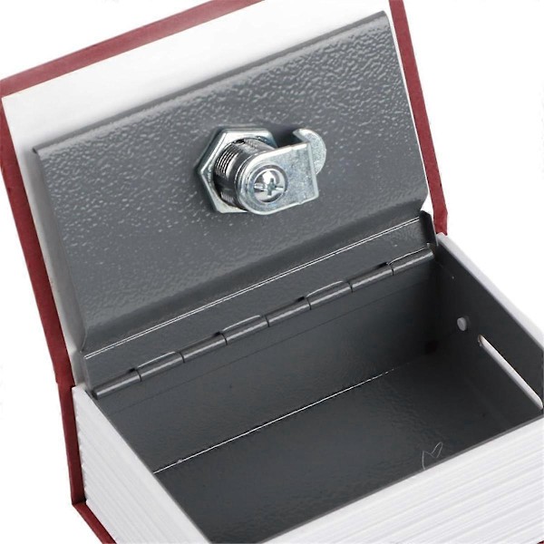 Safe for penger og smykker som imiterer utseendet til en bok og er perfekt for hjem og kontor (Mini Blå)