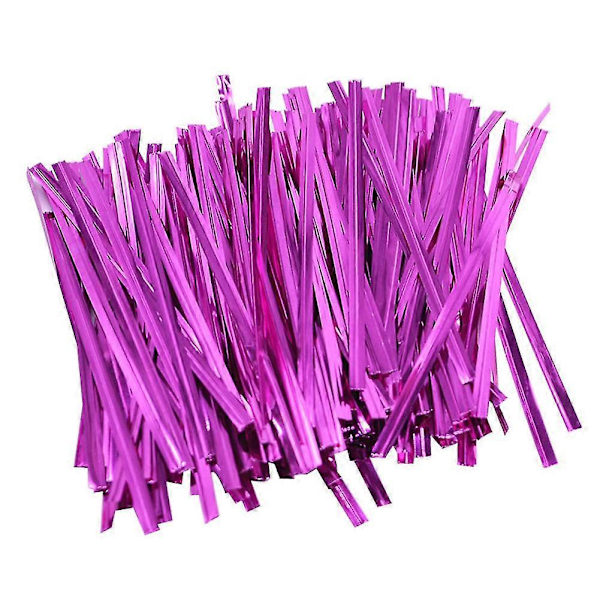 760 stk. Bagepose Twist Ties Pakkesnor Dessert Opbevaringspose Emballagestrop Rose Red