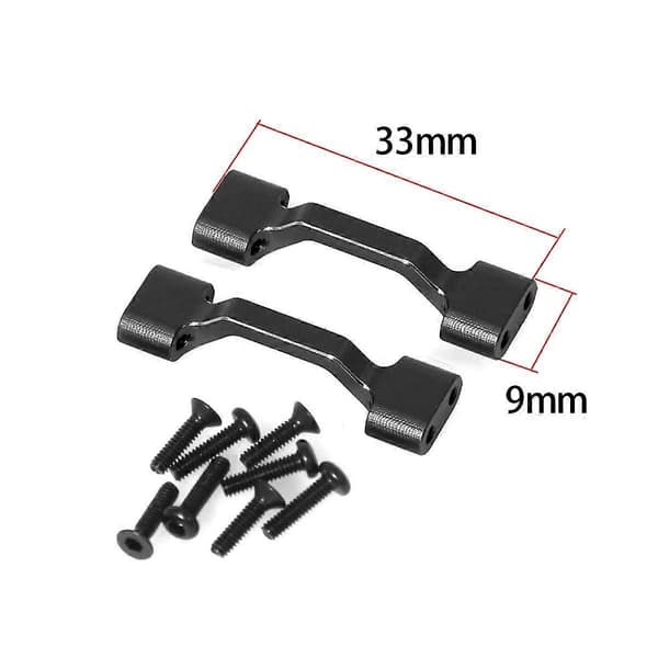 RC Bil Opgradering Sidepanel Skinnesæt til 1/18 Mini Børstet RC Bil Opgraderingsdele Sort