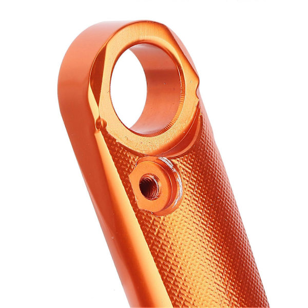 CNC Aluminiumlegering Kickstand Sidostöd med Fjäder Tillbehör Passar Husaberg FE 501 FE 250 FE 390 (Orange Stång Grå Fot)