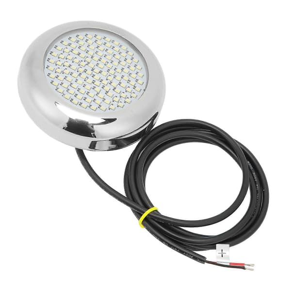 108LED Undervannslys 12V Hvit Blått Lys Vanntett Undervanns Båtlys for Skip Yachter Båter