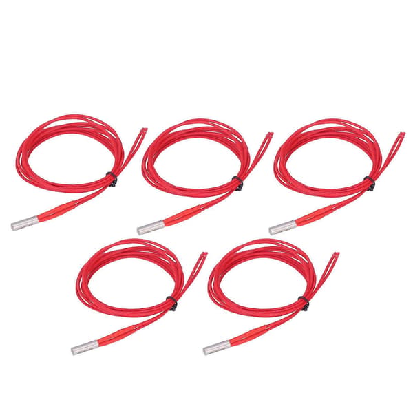 5 stk. 12V 40W Patronvarmer Rustfrit Stål Kobber Varmerør til 3D Printer 6x20mm