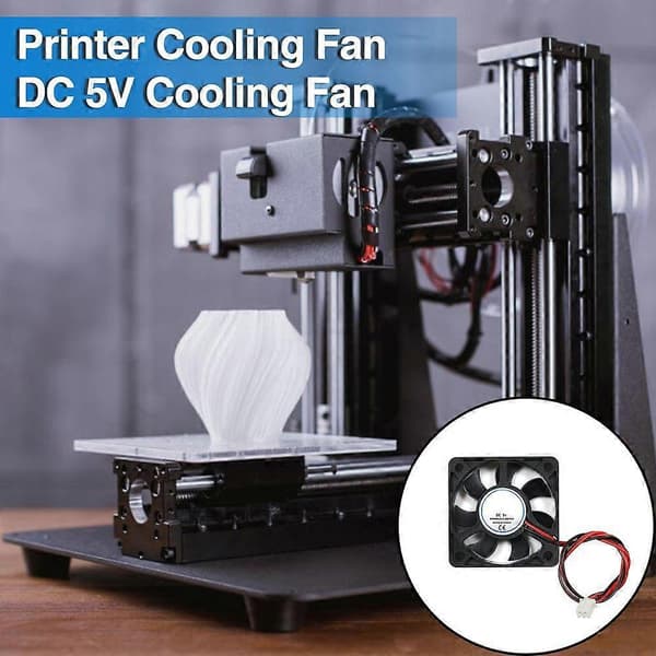 3D Printer Køleventilator 50x50x10mm DC 5V/12V/24V Lav Støj Blæserventilator Varmeafledning Computer CPU Køler Ventilator med 2 Pin Terminal Printer Tilbehør
