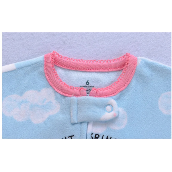 2023 Höst Vinter Varm Nyfödd Baby Sparkdräkt Pyjamas Fleece Fot-inlindad Jumpsuit Bebis Flicka Tecknad Söt Pjms style 2 6M