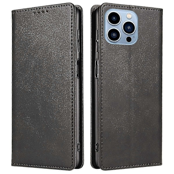 Til iPhone 16 Pro Etui Læder Telefon Cover Stærk Magnetisk Kortholder s20241212513 Style A