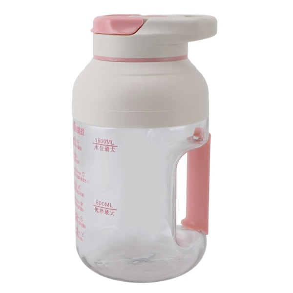 Bärbar Juice Mixer Kopp Flaska Stor Kapacitet Uppladdningsbar Trådlös Utomhus Resa för Smoothie Rosa