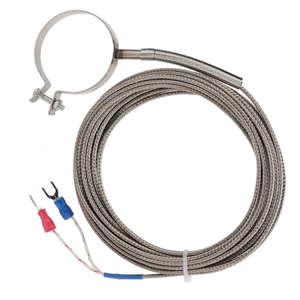 Termoelementgjenge Høy Sensitivitet Bredt Måleområde 0?400C Multi Størrelse Temperaturkontroller Probe for Industri 5 Meter