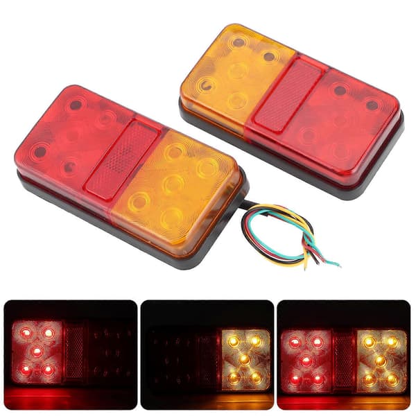 Universal Trailer Baglygte LED Bag Blinklys Dobbelt Farve til 12V Lastbil ATV SUV