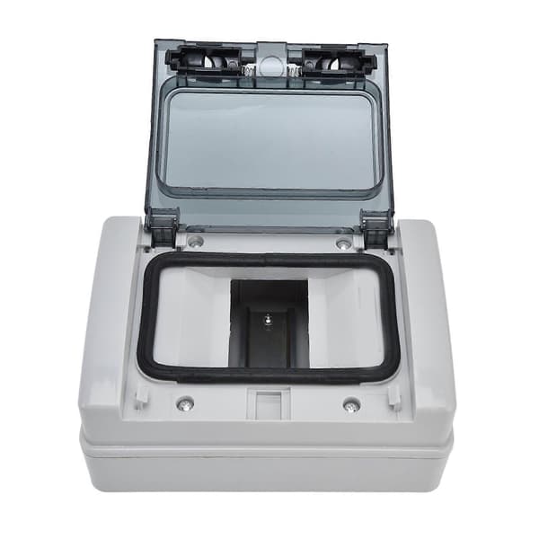 IP65 Vattentät Kopplingsdosa 4-vägs DIN-skena Transparent Skyddsfodral
