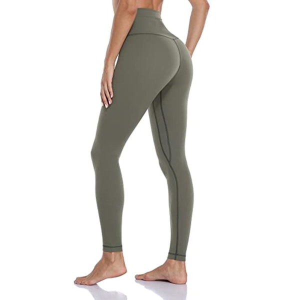 Tflycq Womens Stretch Yoga Leggings Fitness Löpgym Sport Full Längd Active Pants Green L