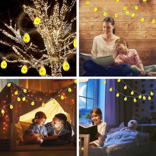 Påsk 10 LED Chick String Lights Holiday Party dekorationer