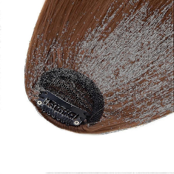 Clip In Hår Lugg Extensions Fransk Hår Lugg Prydlig Hår Lugg Hårdelar lightbrown