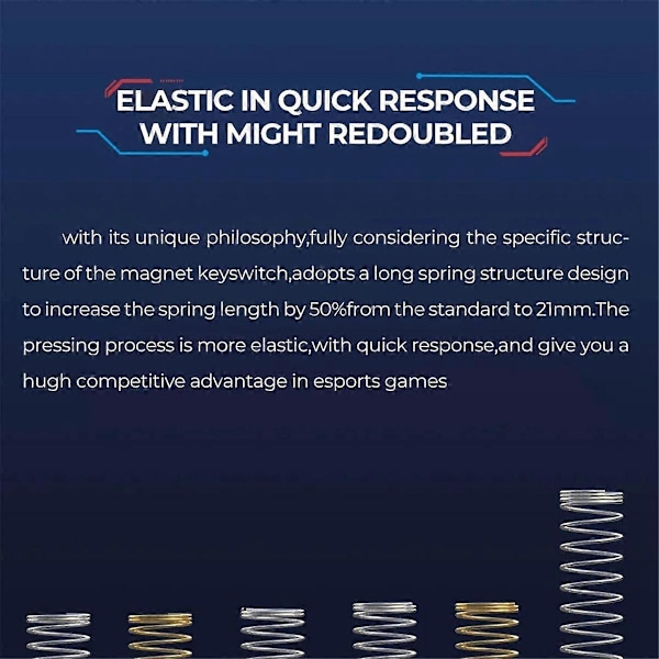 Til Switch af Magnetisk Switch Lineær til Magnetisk Mekanisk Tastatur 35g 100m 3.5mm