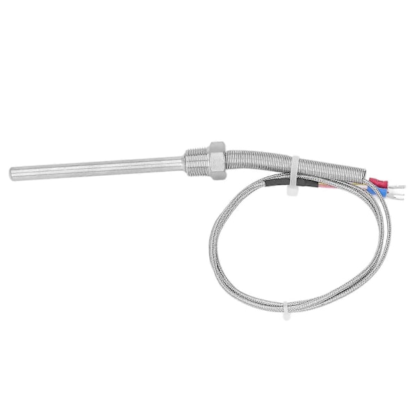 Termoelement K Type 0?400 3/8 NPT 8x100mm Temperaturfølerprobe i rustfritt stål 1m / 3.28ft