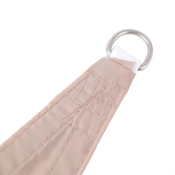 Vanntett solseil for hage, rettvinklet trekantmarkise, anti-UV svømmebassengtak, khaki, A