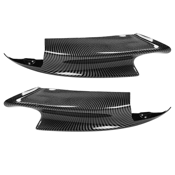 Par Frontfanger Spoiler Leppe Deflektor Splitter Passer for E90 E92 E93 M3 2007?2012 Karbonfiberstil