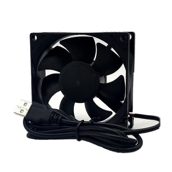5V USB-kuulalaakeroitu jäähdytystuuletin 80x80x25mm Tehokas emolevyn CPU harjaton