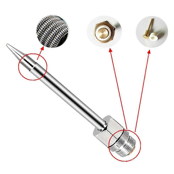 5V 15W Batteridrevet loddekolbe, med USB genopladelig loddekolbe, justerbar spænding loddekolbe - Sort