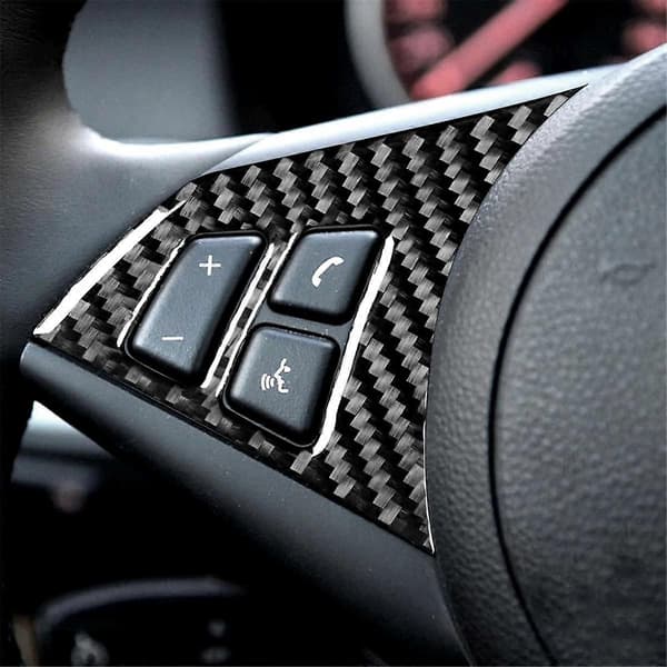 Til 5 Serie E60 2004-2007 Kulfiber Bilrat Betræk Trim Sticker Interiør Tilbehør
