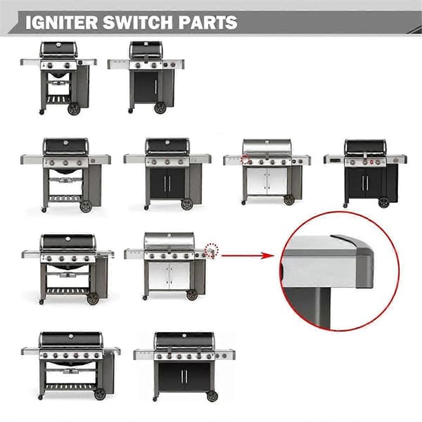 Lgniter Bryter Erstatning 69283 66354 Deler for II Grill Deler E-310 E-315 E-330 E-210 E-410 E-610