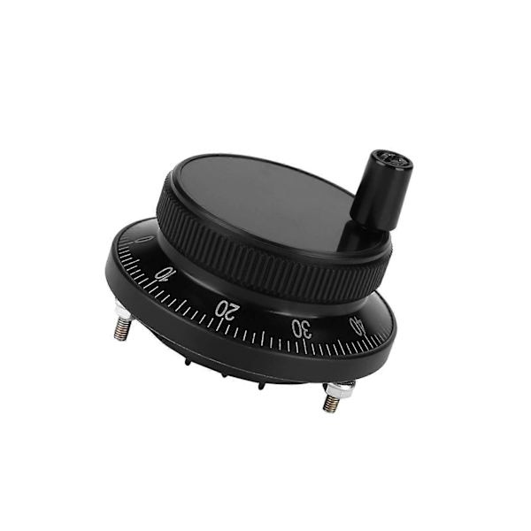 5V 60MM Håndhjuls Puls Encoder Fræser Router Manuel Kontrol Til CNC System (Sort)