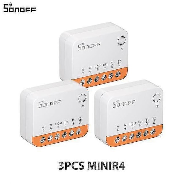 1-20kpl Sonoff Mini R4 Wifi Kytkinmoduuli Älykäs Wi-fi 2-suuntainen Kytkin Älykäs Koti Toimii R5 S-mate 3pcs