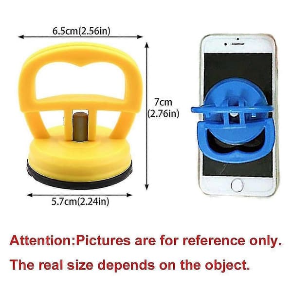 2 stk Sugekopp Dent Puller Håndtak Løfter Bil Dent Puller Fjerner For Bil Dent Reparasjon, Glass, Fliser, Speil orange