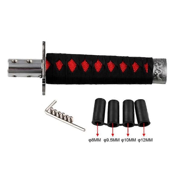 Bil Girspak Hode Samurai Girspak med 4 Adaptere Universell Passform for Manuelle Biler De Fleste Automatiske Biler