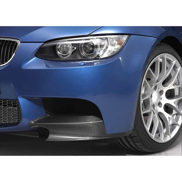 Par Frontfanger Spoiler Leppe Deflektor Splitter Passer for E90 E92 E93 M3 2007?2012 Karbonfiberstil